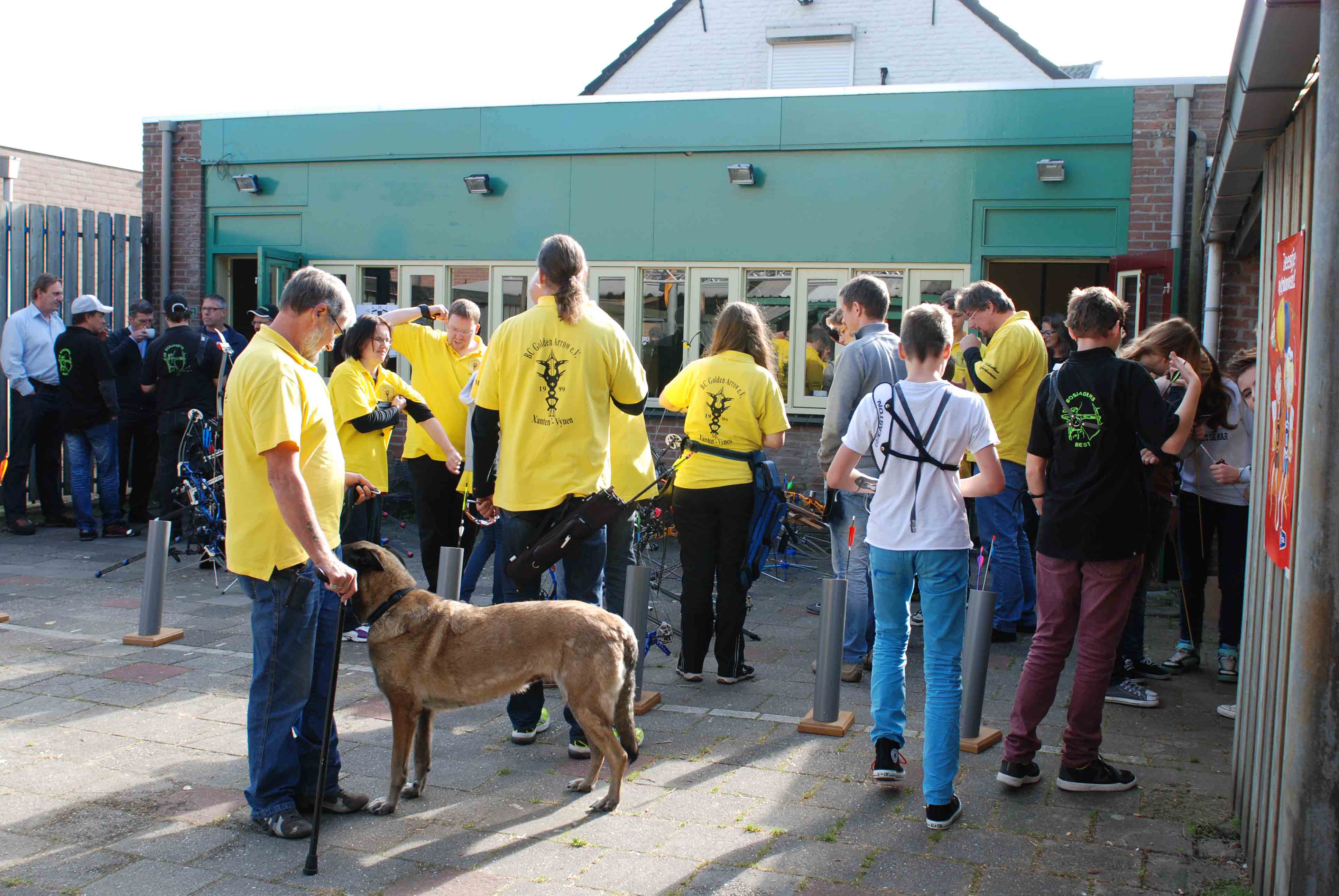 Ontspanning voor de wedsrijd
